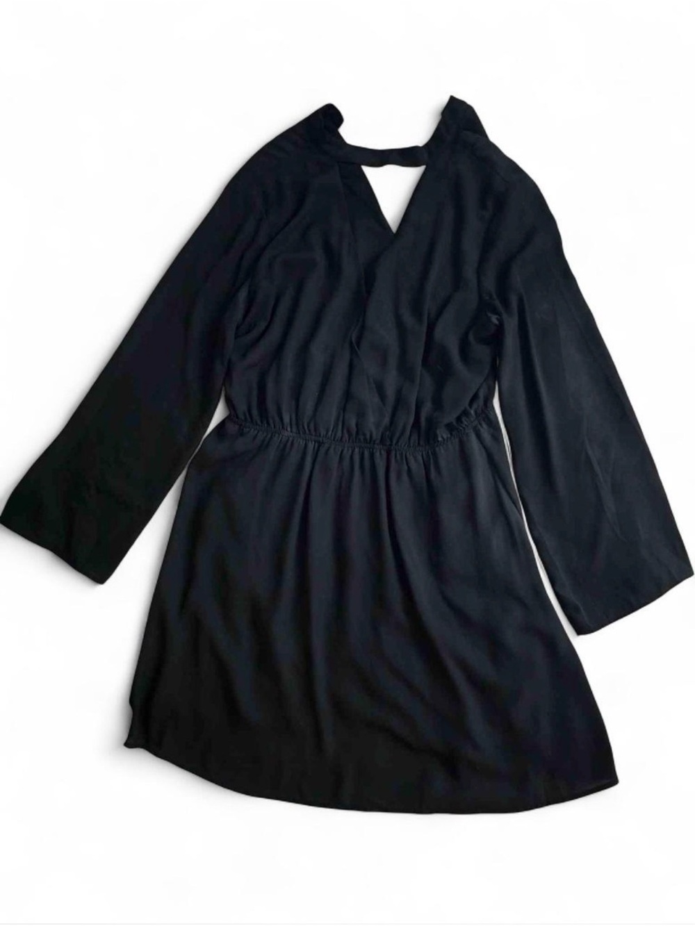 H&M Black Women's Divided Dress with V-Neck